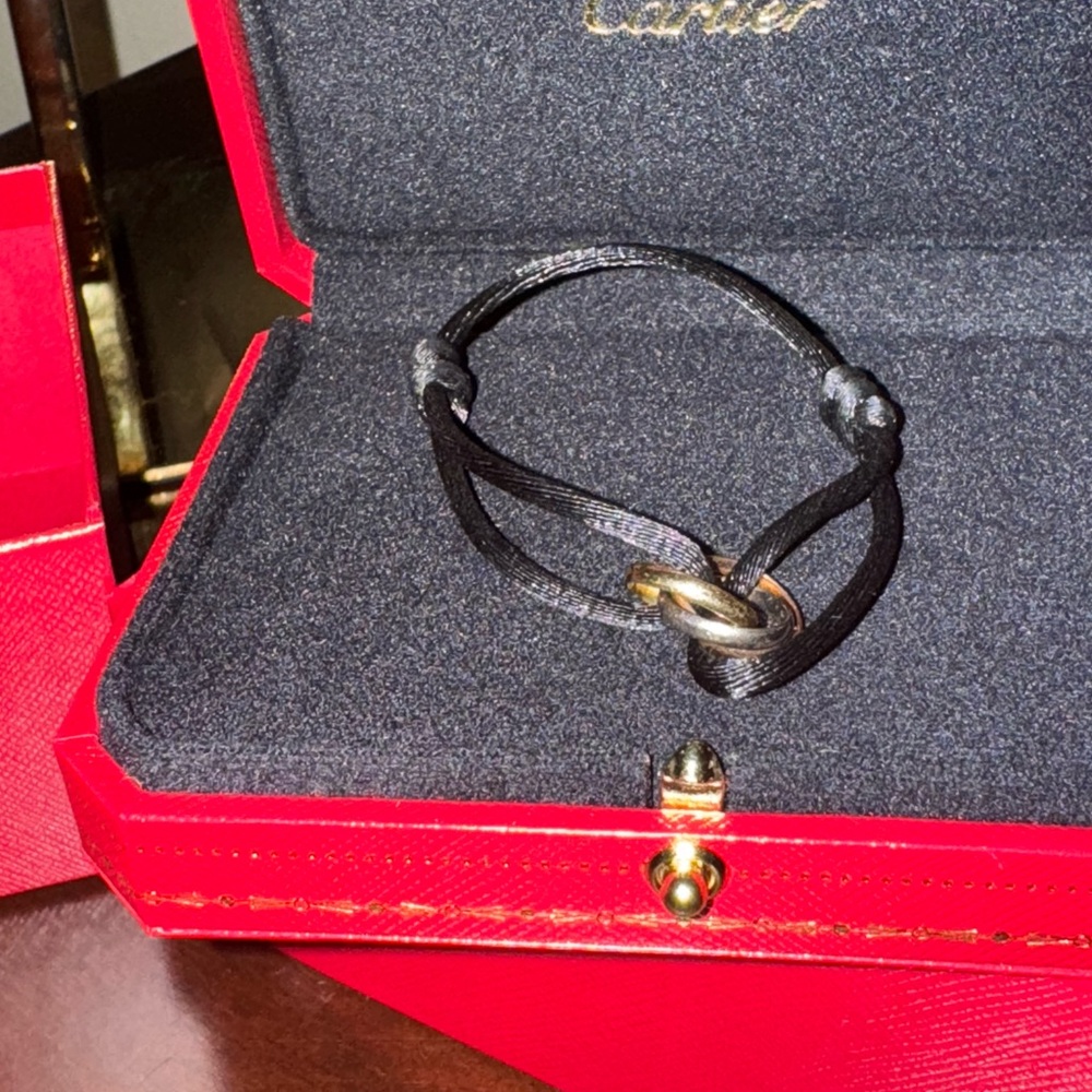Cartier Black and Gold Knot Bracelet